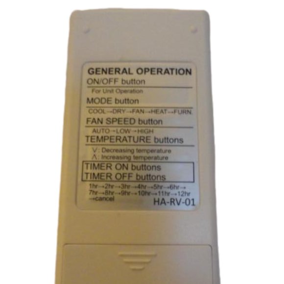 Carrier A/C Remote For Rv - Picture 4 of 4